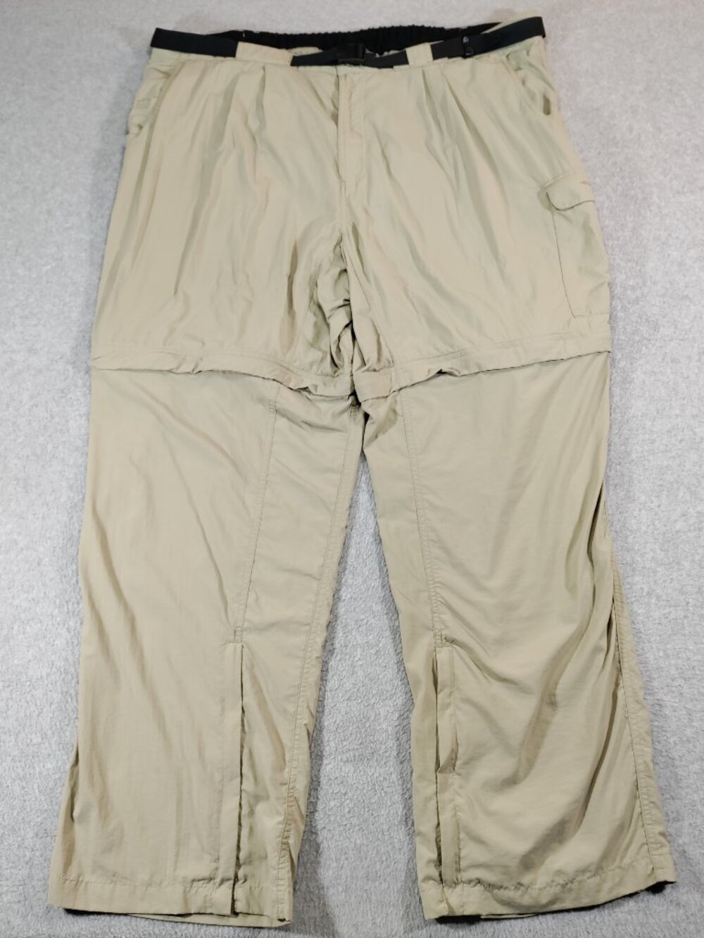 ExOfficio Amphi Convertible Pants Mens XXL 44-46x28 Beige Nylon Hiking